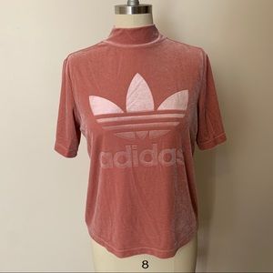 ADIDAS VELVET VIBES HIGH NECK BOXY TEE